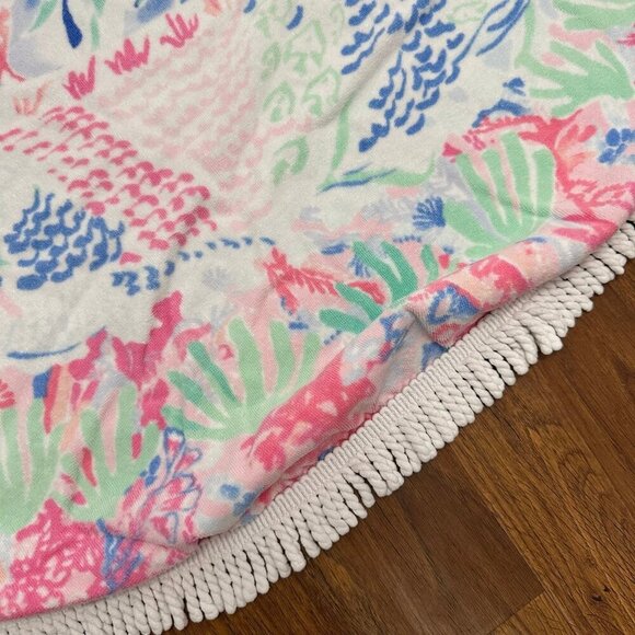 Lilly Pulitzer circa round tassel towel - Picture 3 of 4
